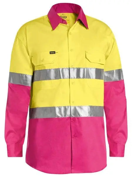 Bisley 3M Taped Cool Lightweight Hi Vis Shirt BS6696T Metro Workwear.